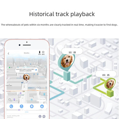 4G GPS & WiFi Pet Tracker Collar – Real-Time Location for Dogs & Cats